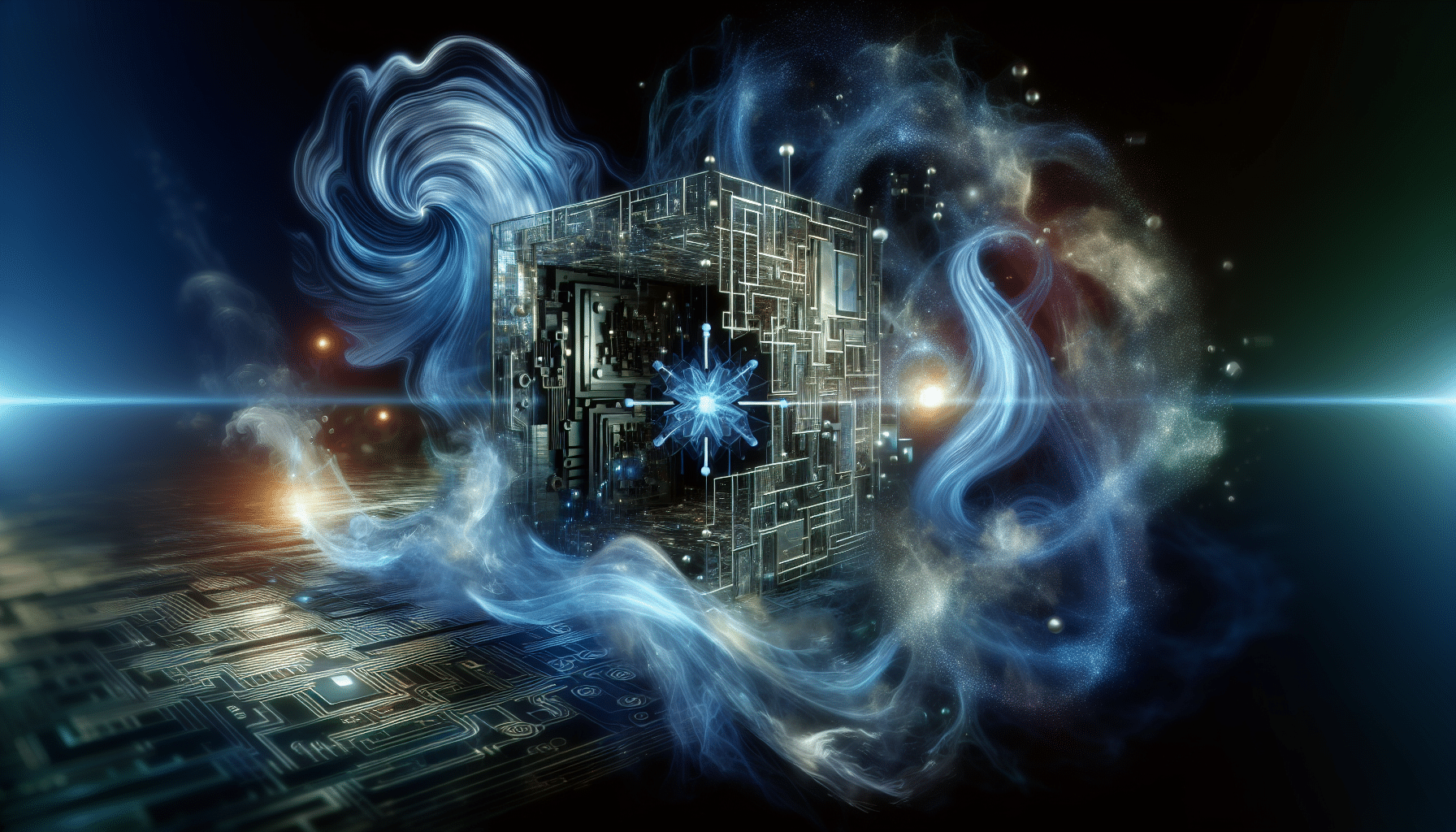 Illustration of quantum computing